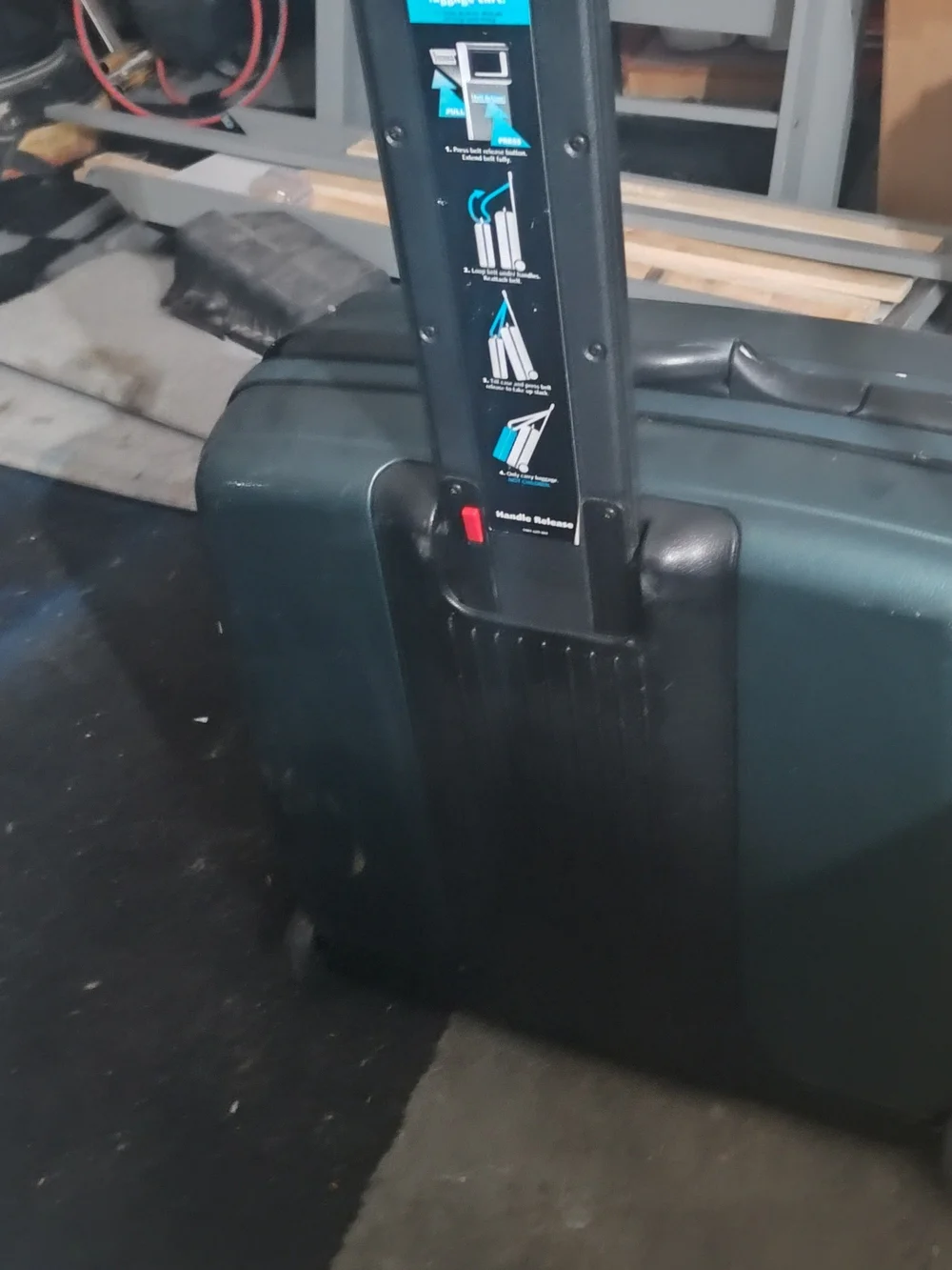 Samsonite Dark Green Hard Shell Suitcase